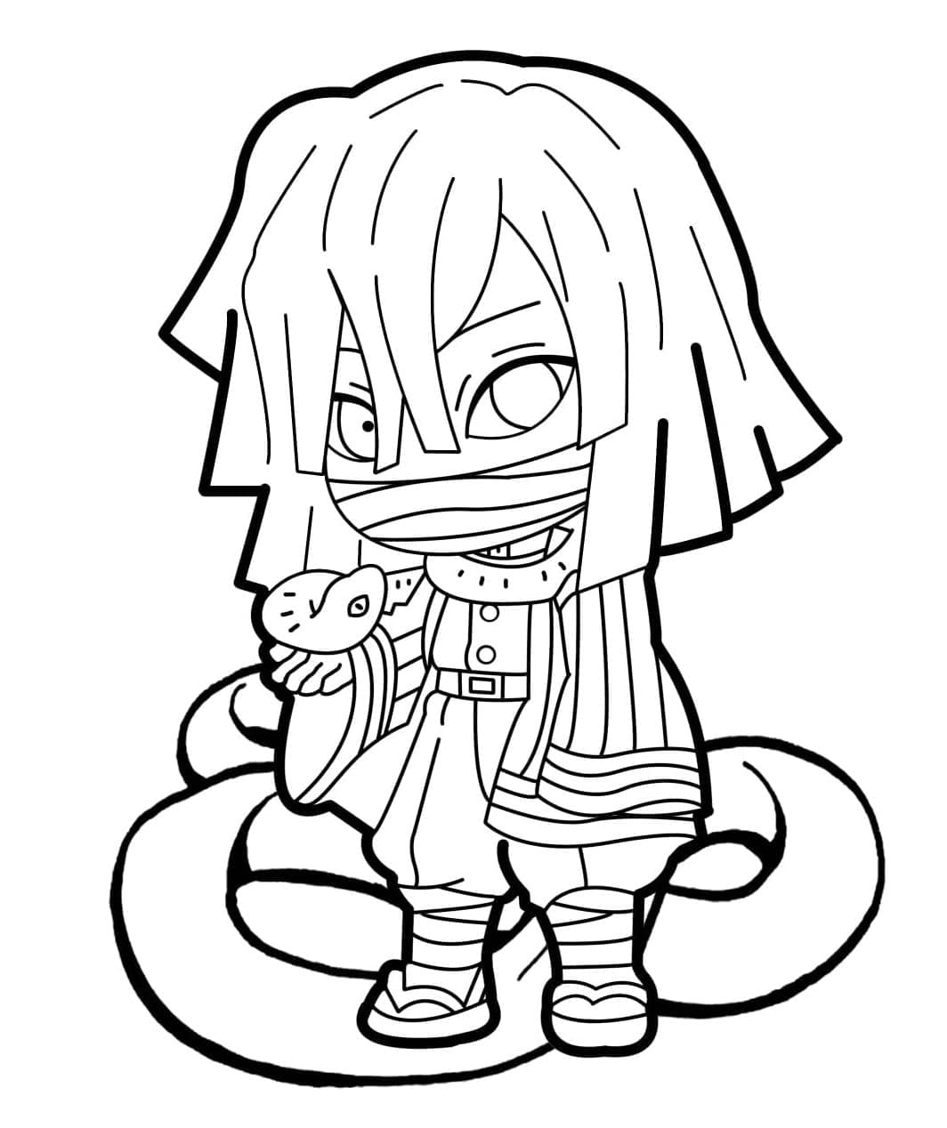 Chibi Iguro Obanai Värityskuva