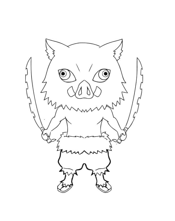 Chibi Inosuke Värityskuva