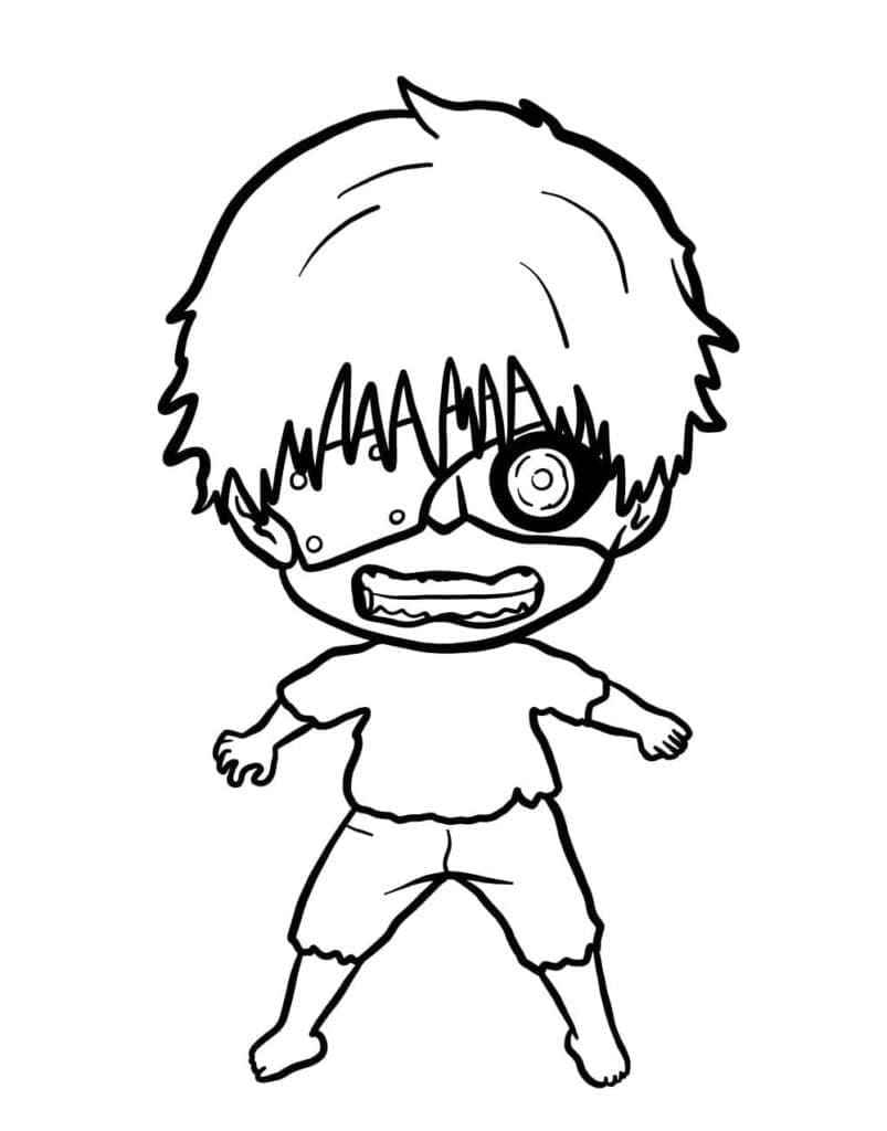 Chibi Kaneki Värityskuva