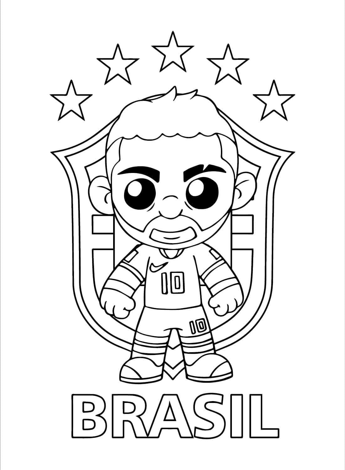 Chibi Neymar Värityskuva