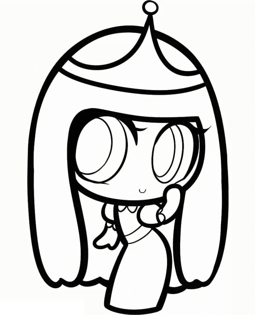 Chibi Princess Bubblegum Värityskuva