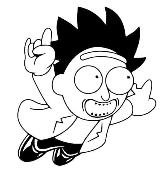 Chibi Rick Sanchez Värityskuva