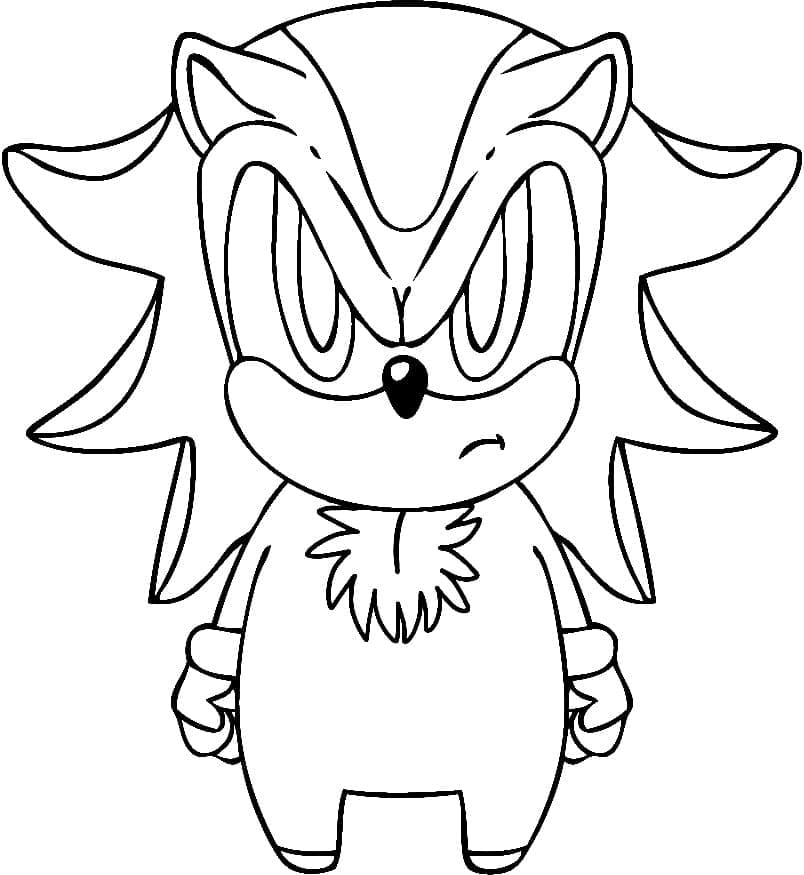 Chibi Shadow the Hedgehog Värityskuva