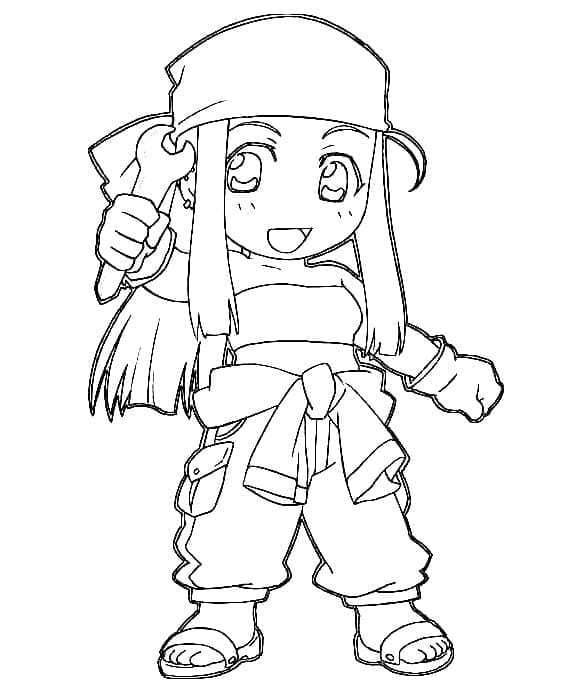 Chibi Winry Rockbell Värityskuva