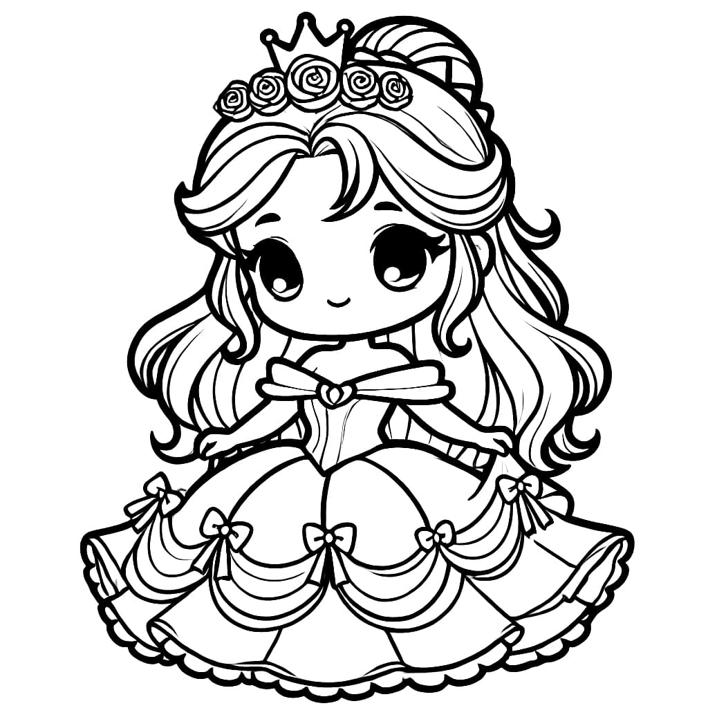 Chibi prinsessa Värityskuva