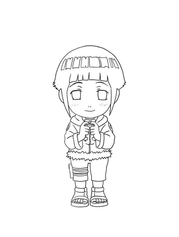 Hinata Chibi Värityskuva