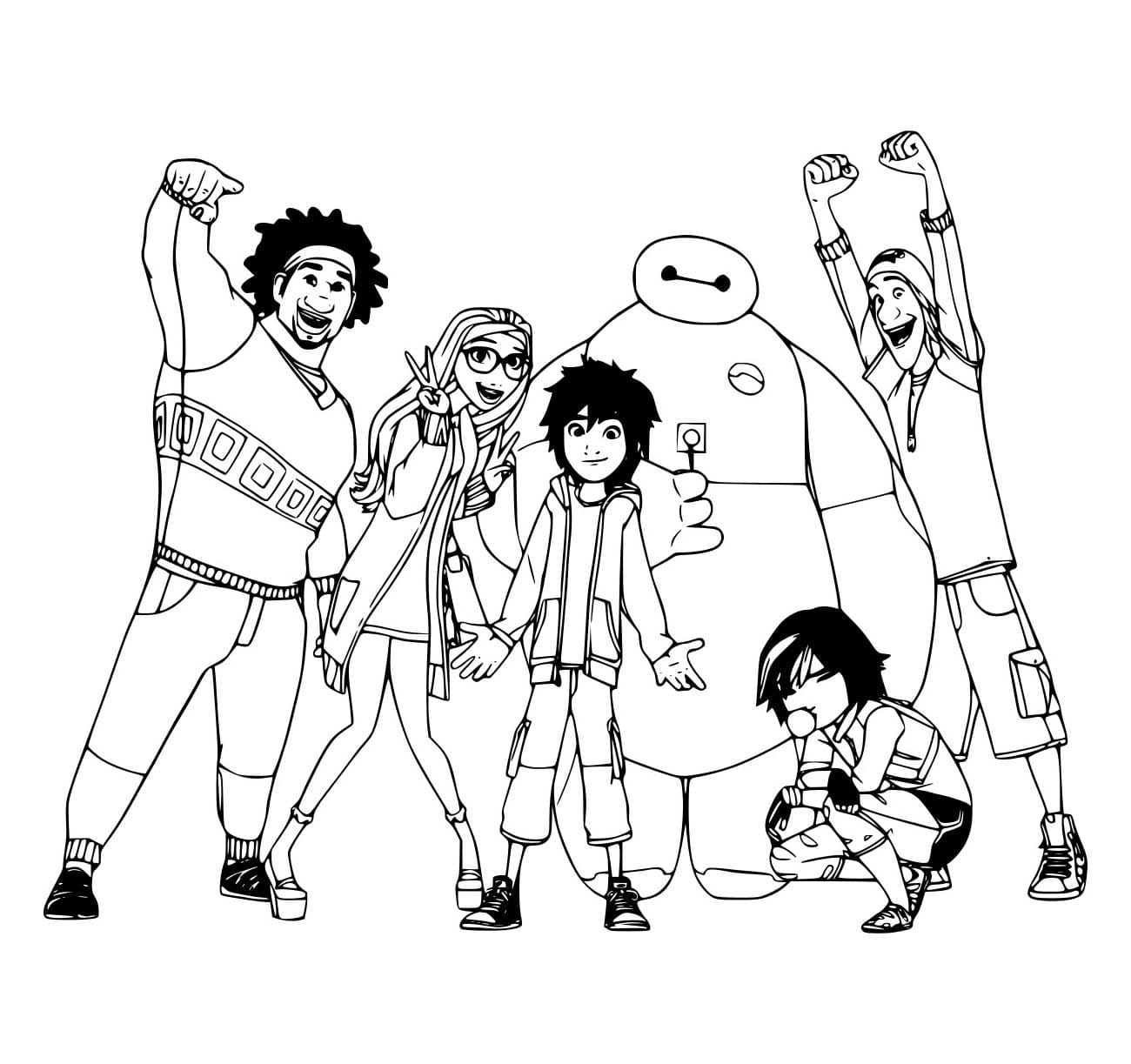 Big Hero 6 Värityskuvat