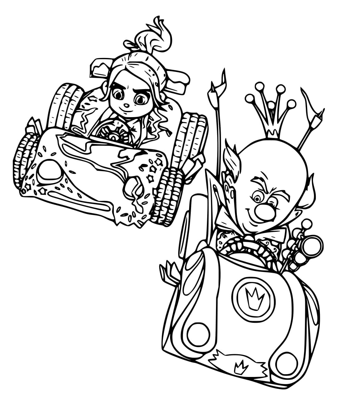 Vanellope racing King Candy Värityskuva