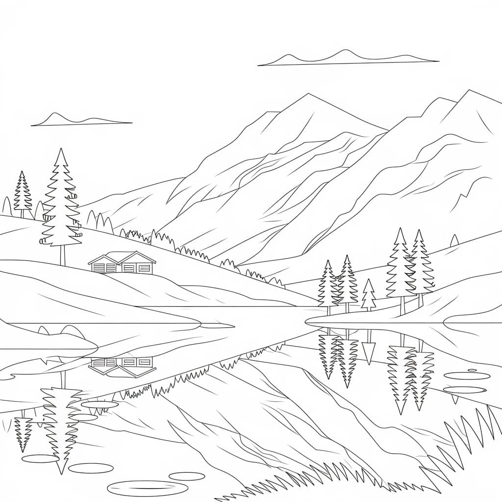 Maisema coloring pages