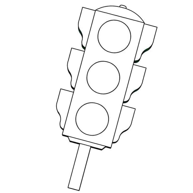 Liikennevalo coloring pages