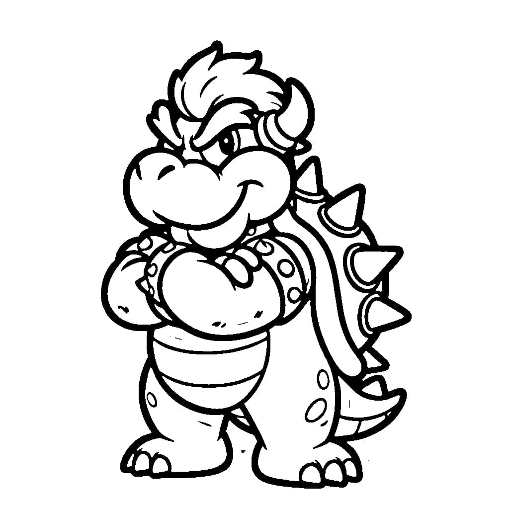 Bowser on itsevarma Värityskuva