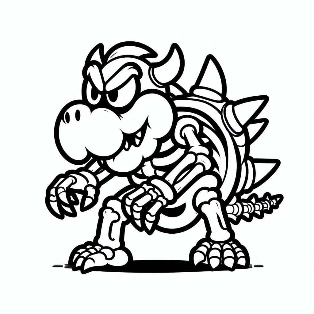 Bowser rungon kuva Värityskuva