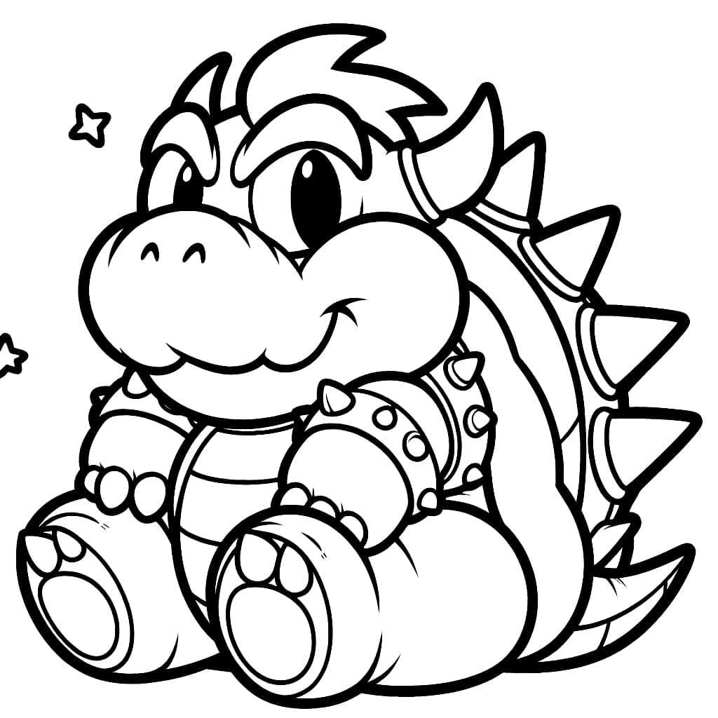 Bowser söpö Värityskuva