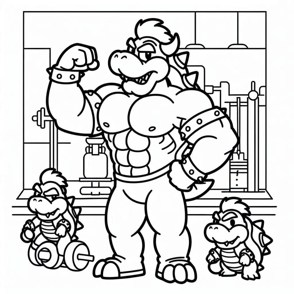 Bowser vahva Värityskuva
