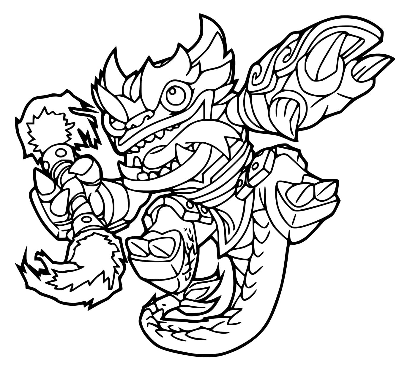Fire Kraken Skylander Värityskuva