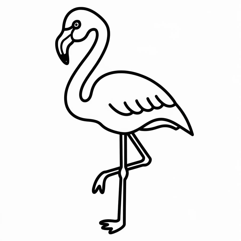 Flamingo coloring pages