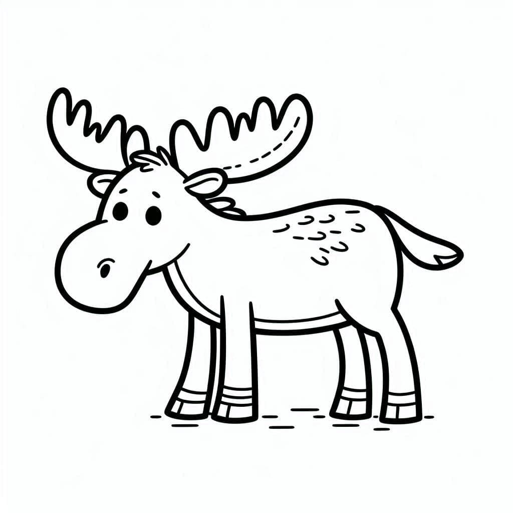 Ihana hirvikuva Värityskuva