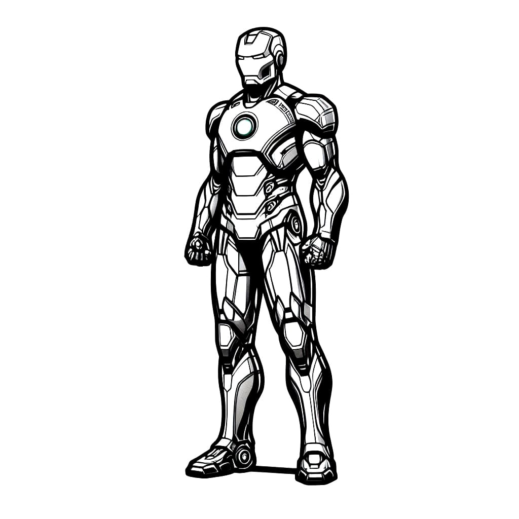 Iron Man kuva Värityskuva