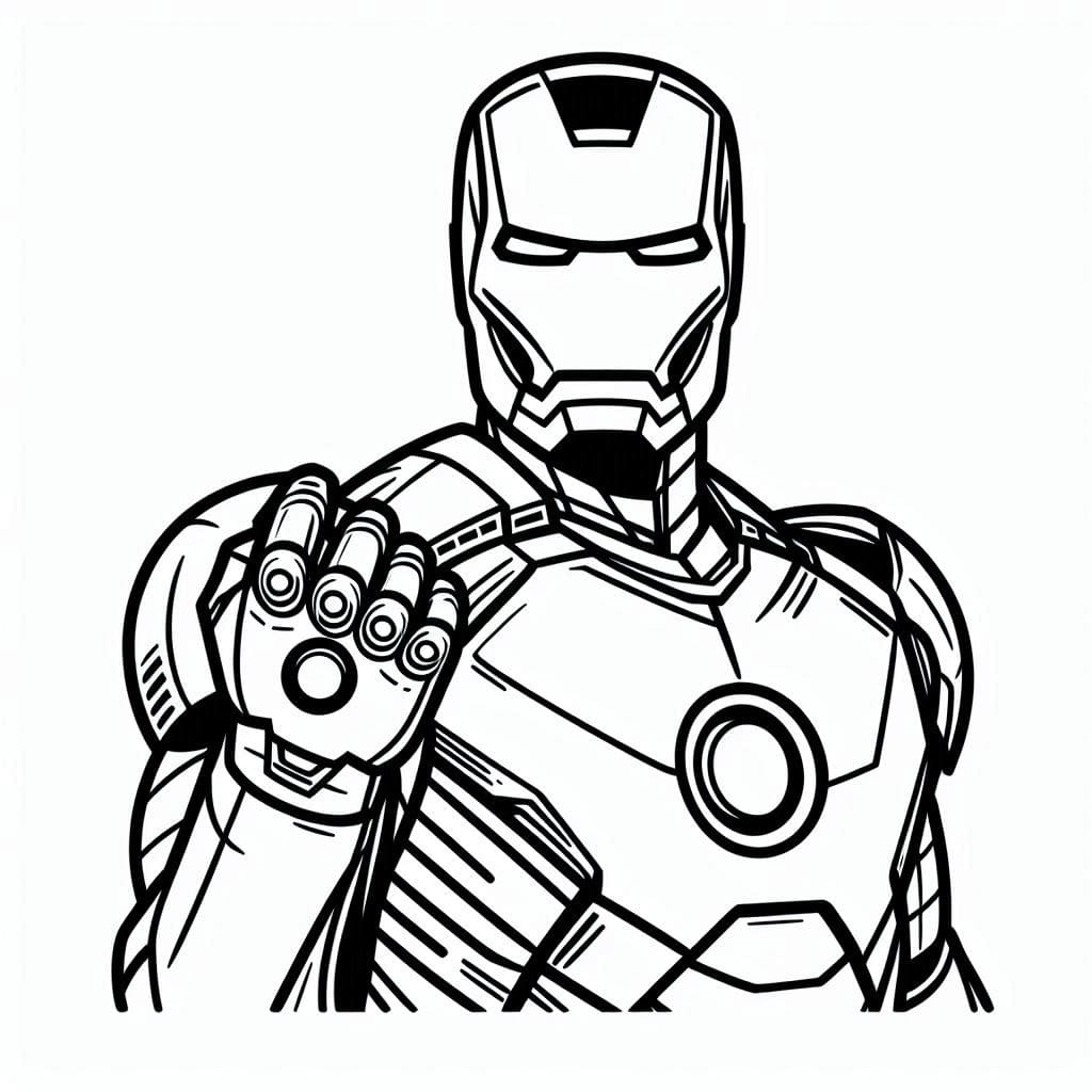 Iron Man on päättäväinen Värityskuva