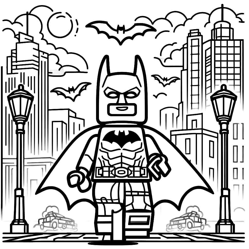 Lego Batman Spaziergang Värityskuva