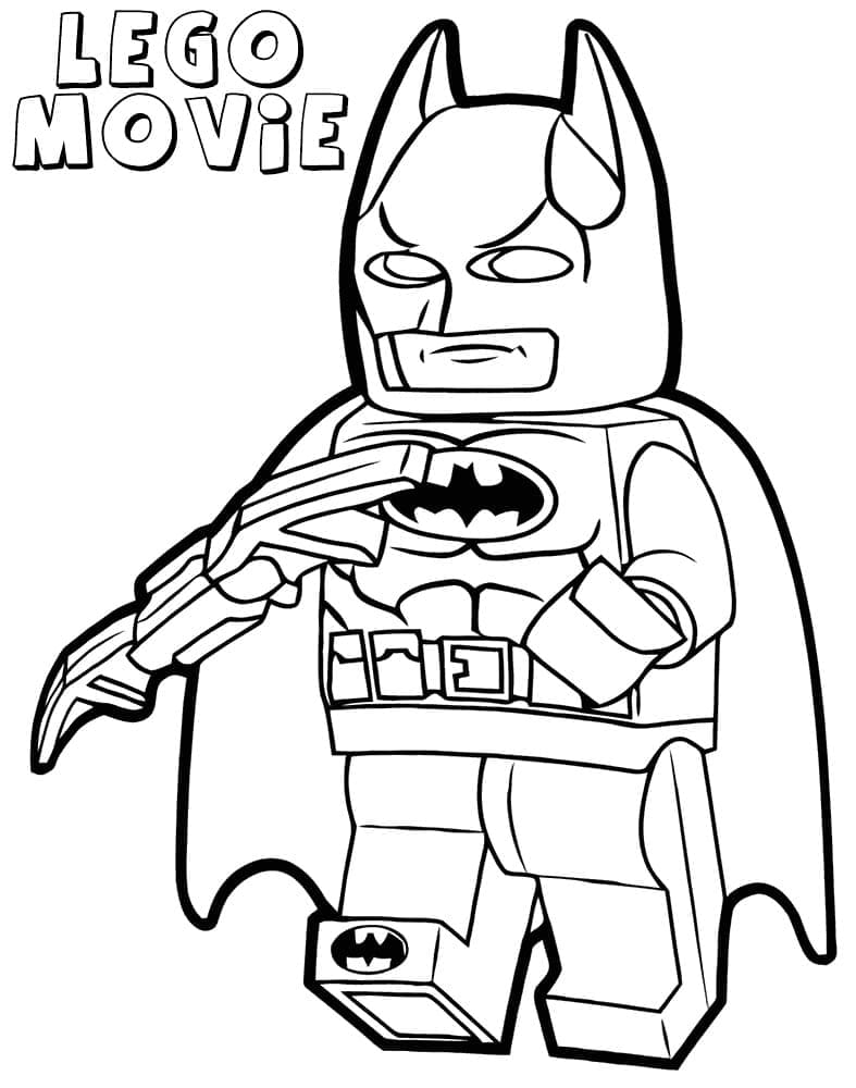 Lego Batman elokuva Värityskuva
