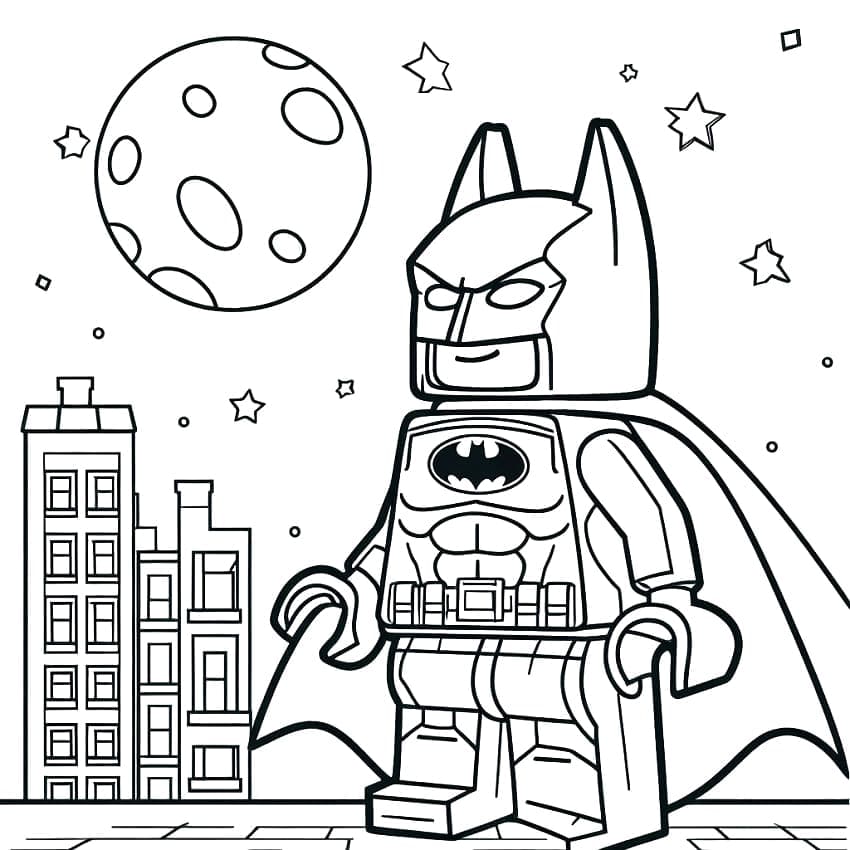 Lego Batman kaupungissa Värityskuva