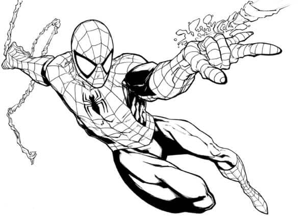 Mukava Spider-Man Värityskuva