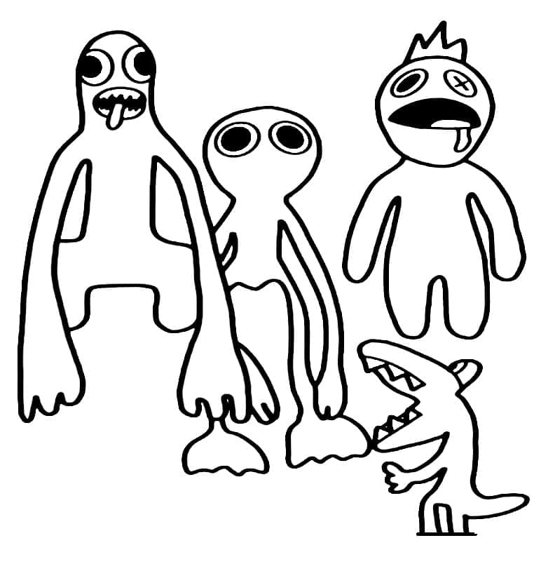 Rainbow Friends Roblox Värityskuva