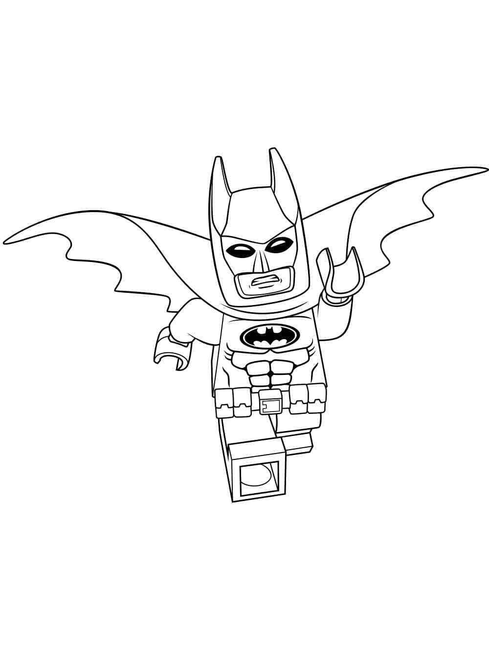 Tulosta Lego Batman Värityskuva