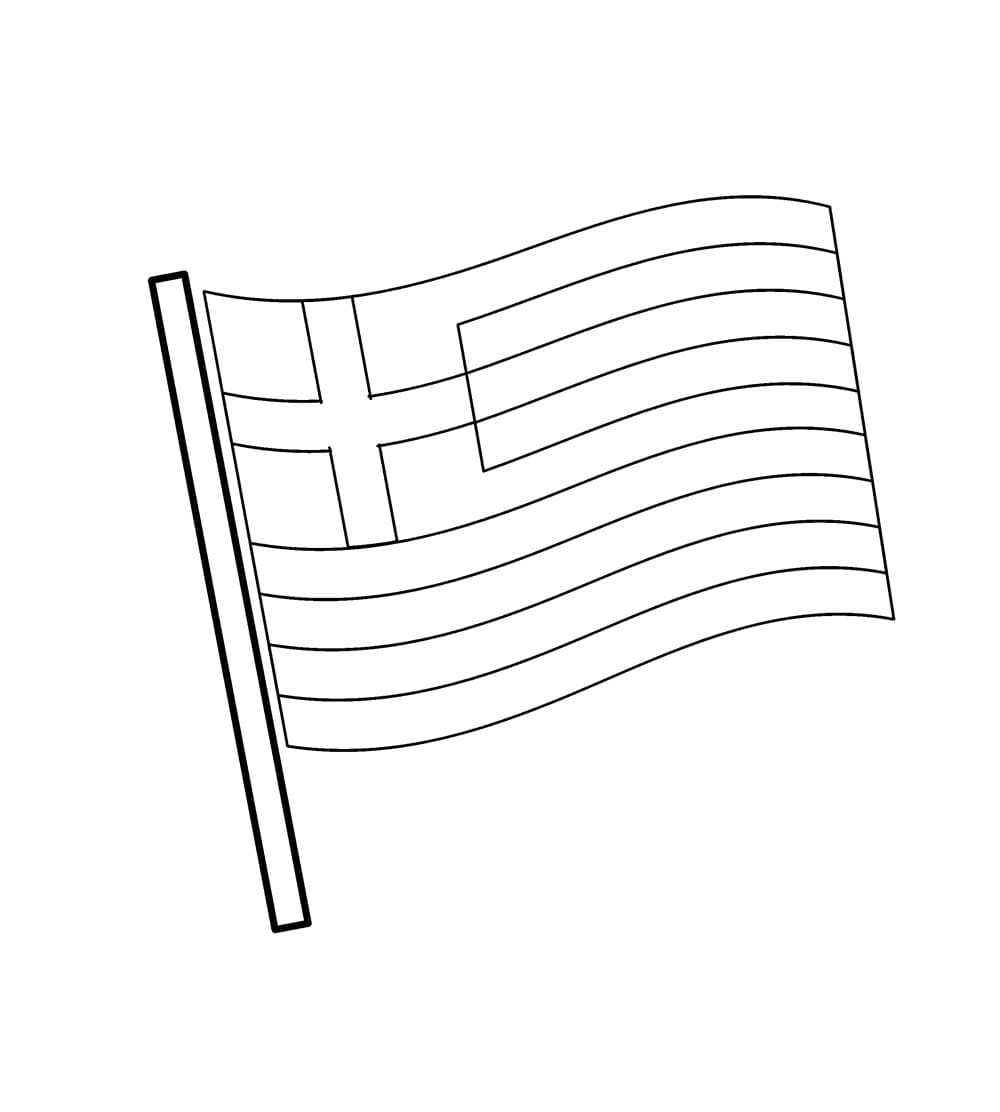 Kreikan lippu Värityskuvat