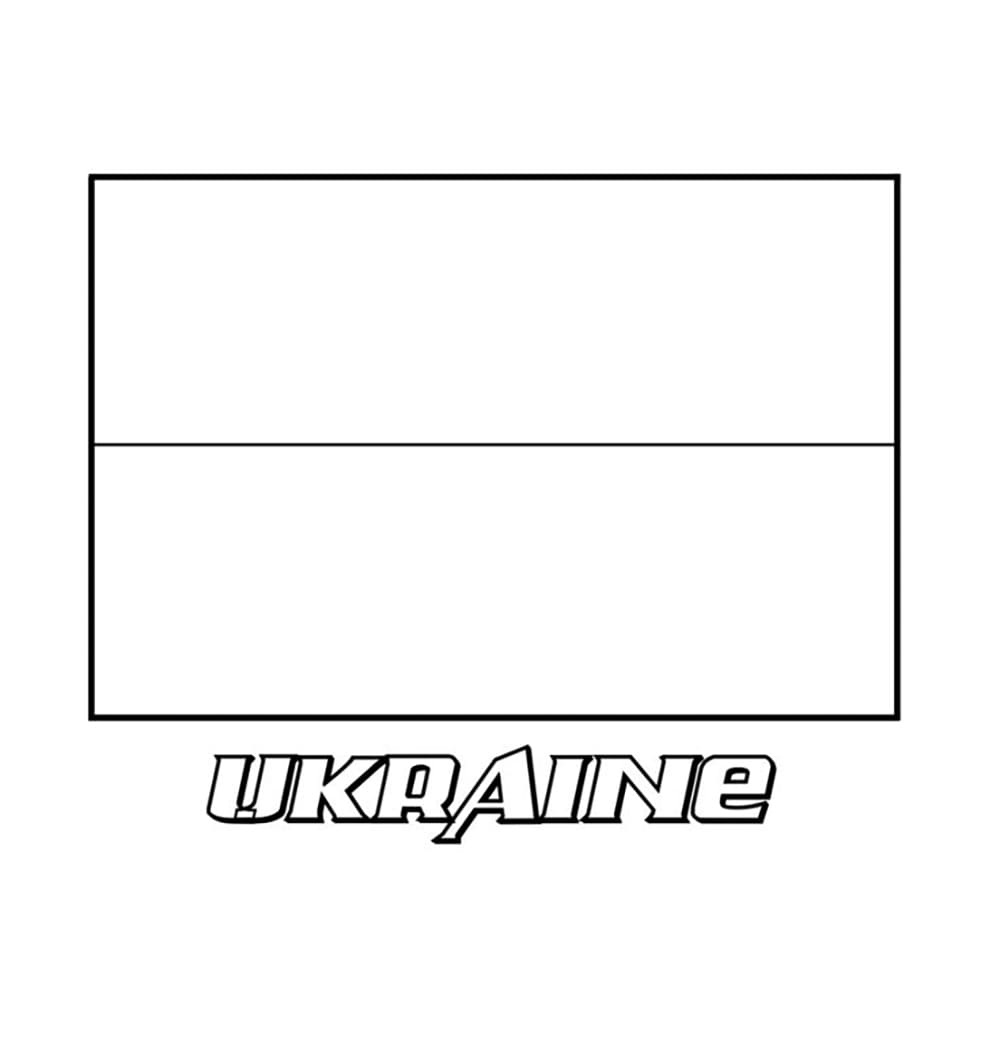 Ukrainan lippu coloring pages