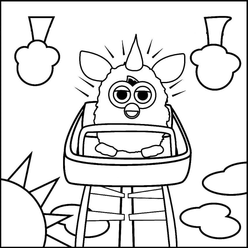 Furby ilmainen Värityskuva