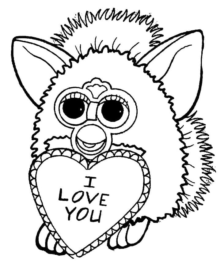 Furby ilmaiseksi Värityskuva