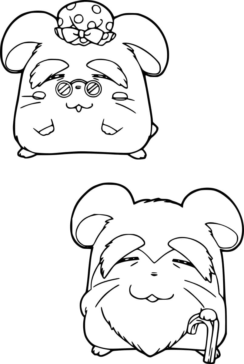 Hamsterin isoisä Värityskuva