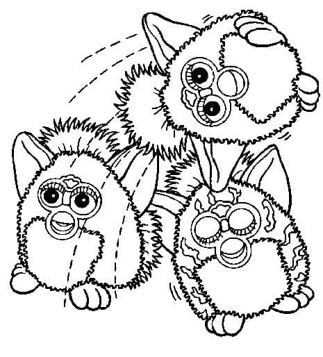 Hauska Furby Värityskuva