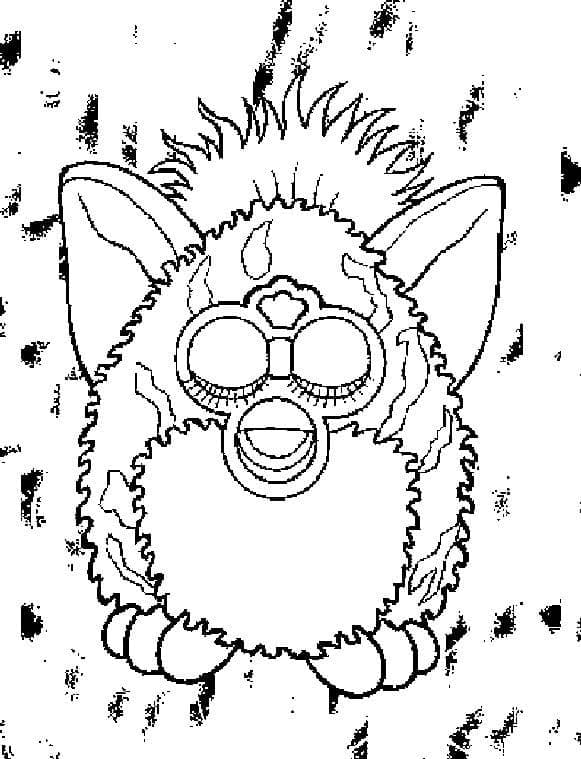 Ilmainen tulostettava Furby Värityskuva