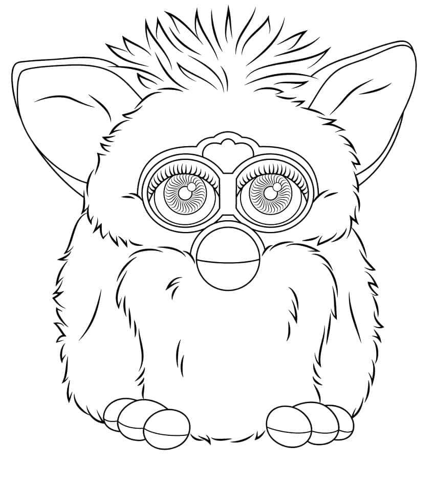 Piirustus Furbysta Värityskuva