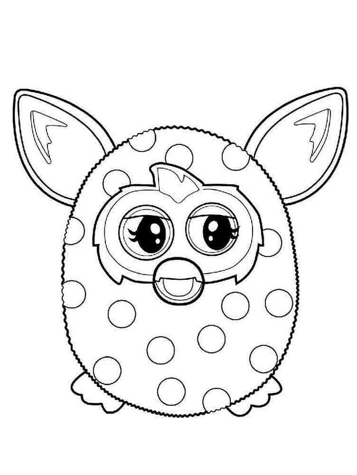 Pikku Furby Värityskuva