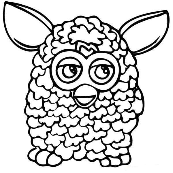 Suloinen Furby Värityskuva