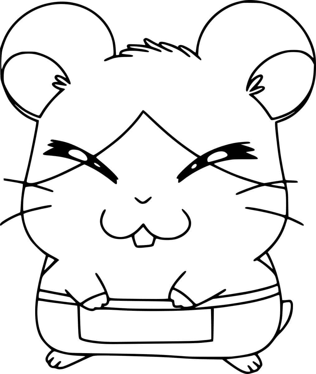 Terve hamsteri Värityskuva