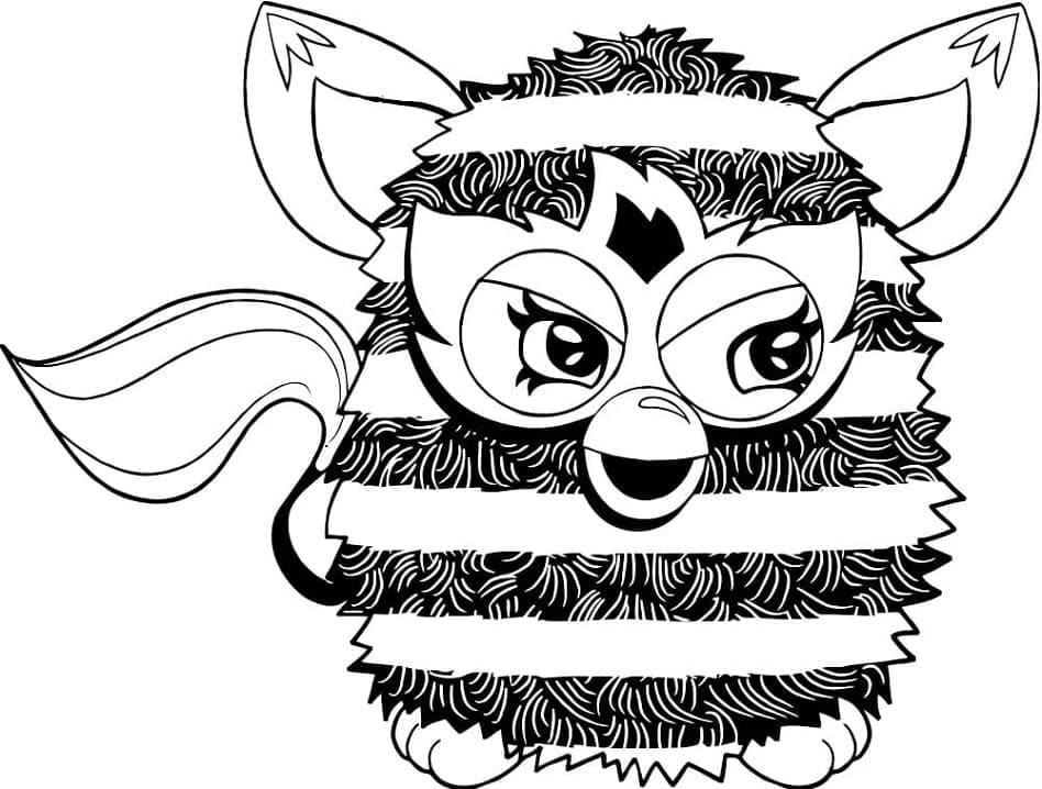 Tulosta Furby Värityskuva