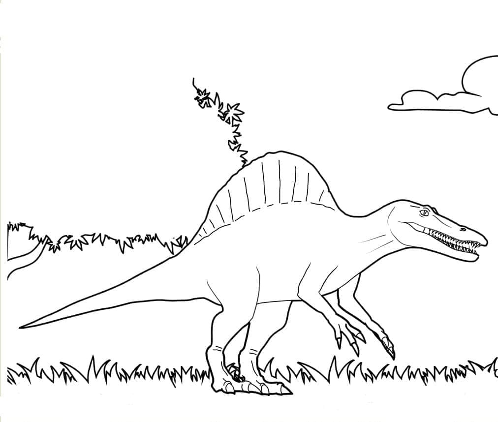A Spinosaurus Värityskuva
