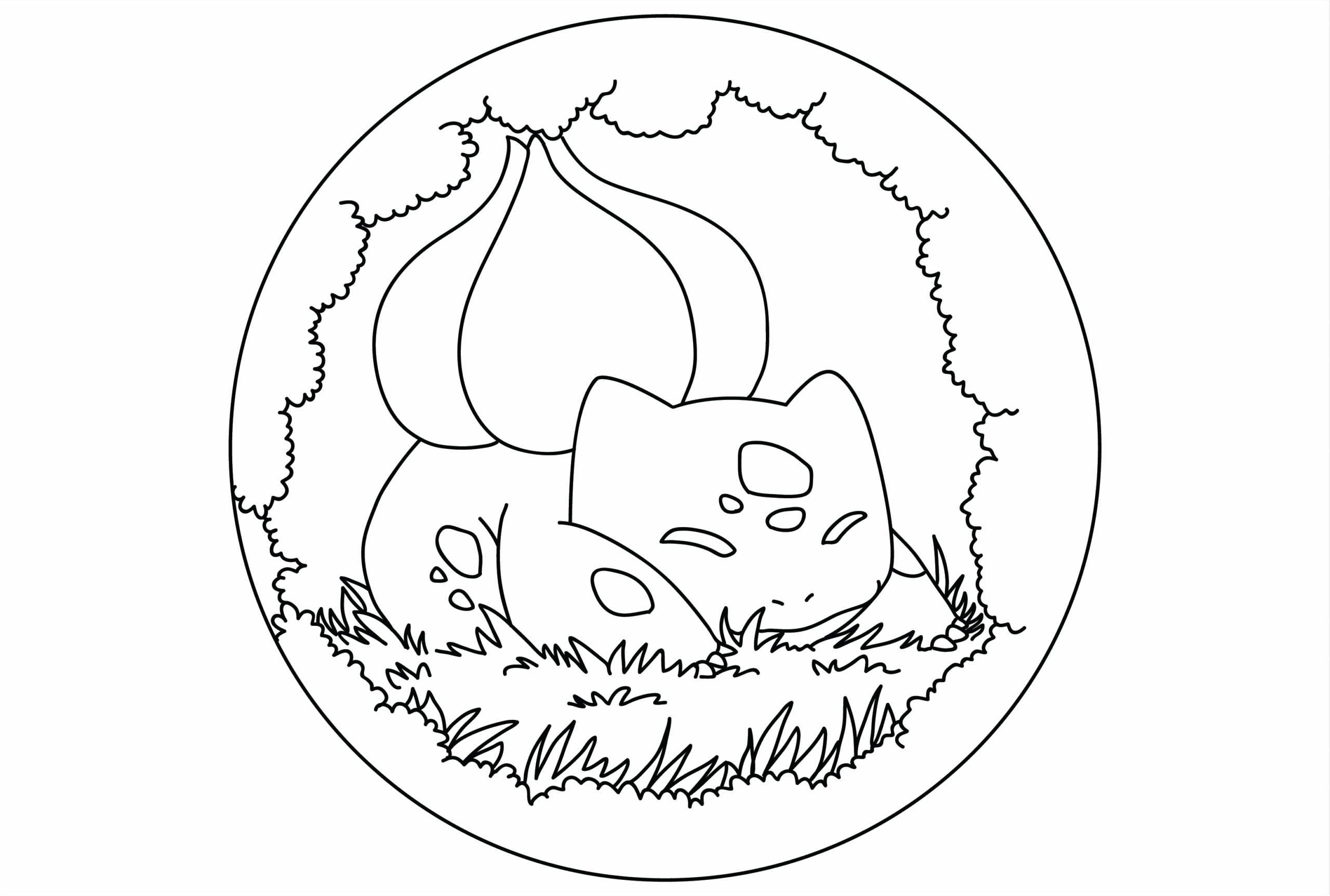 Bulbasaur Bulbasaurista Värityskuva
