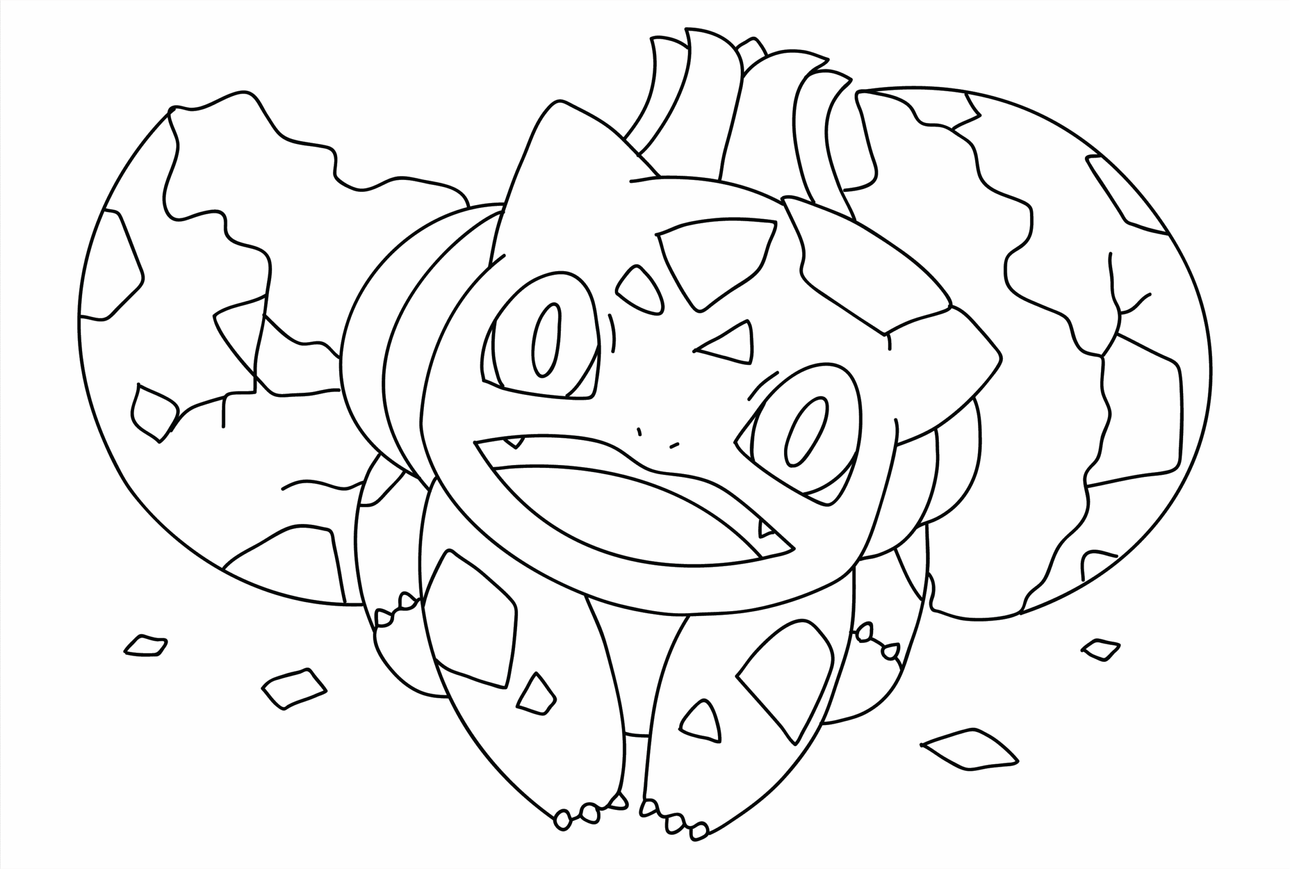 Bulbasaur Pokemon ilmaiseksi Värityskuva