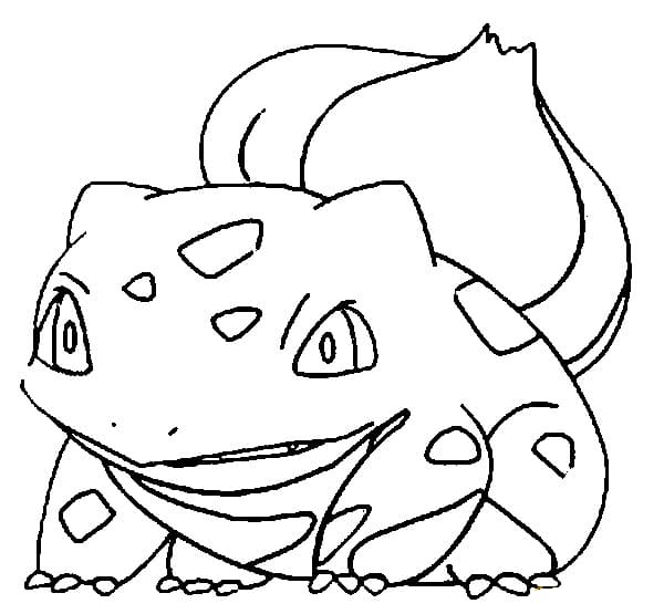 Bulbasaur Pokemon lapsille Värityskuva