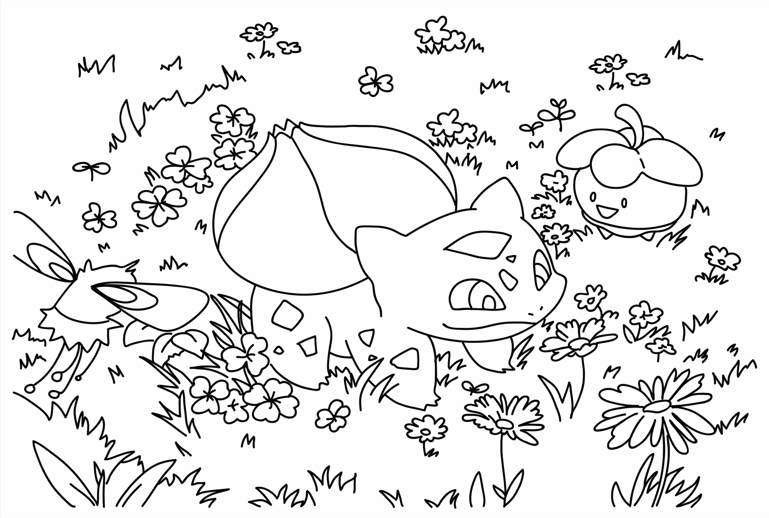 Bulbasaur-kuvia Värityskuva