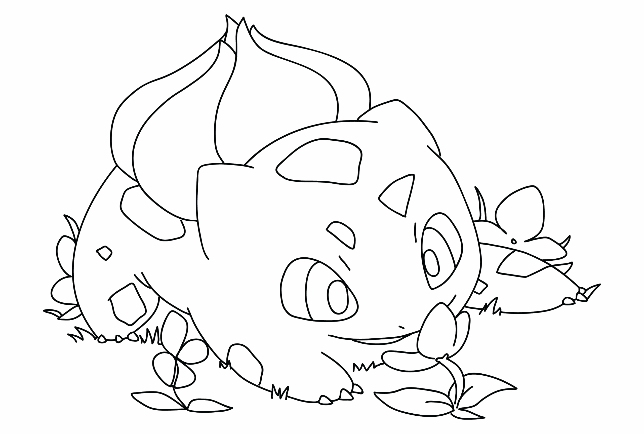 Bulbasaur tulostettavaksi Värityskuva