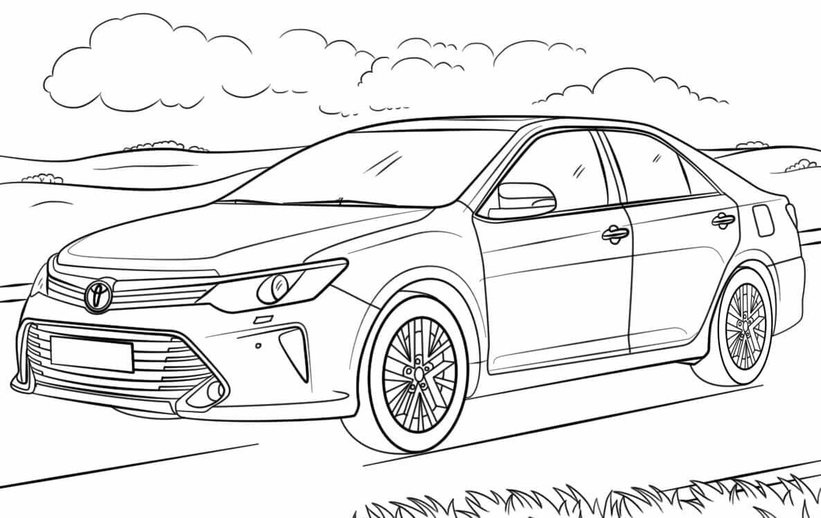 Druckbarer Toyota Värityskuva