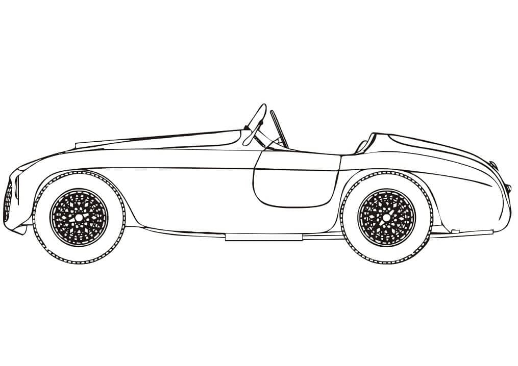 Ferrari 166 mm Barchetta Värityskuva
