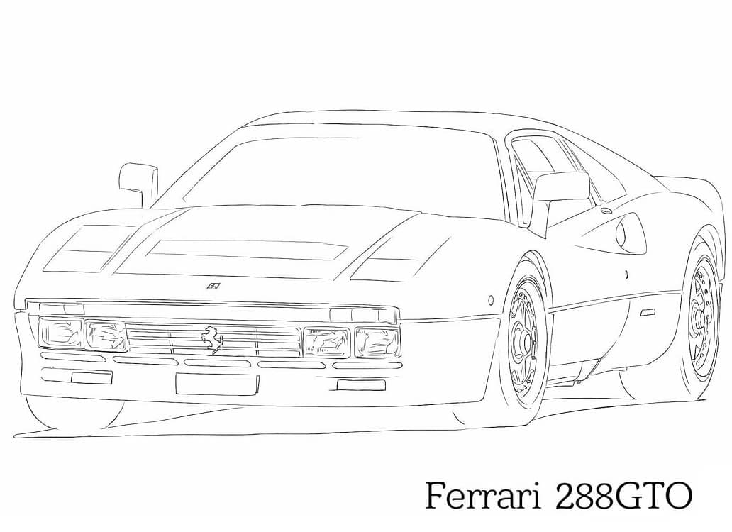 Ferrari 288 GTO Värityskuva
